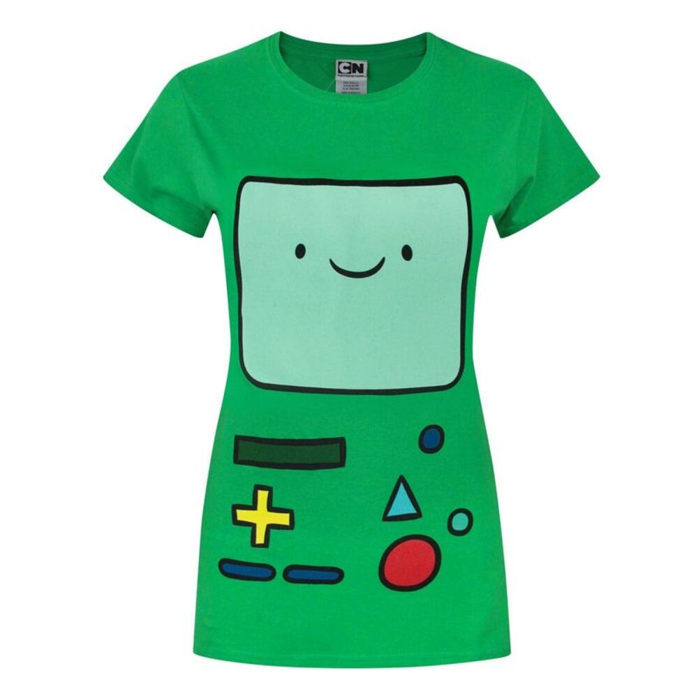 Adventure Time Womens/Ladies BMO T-Shirt / Green